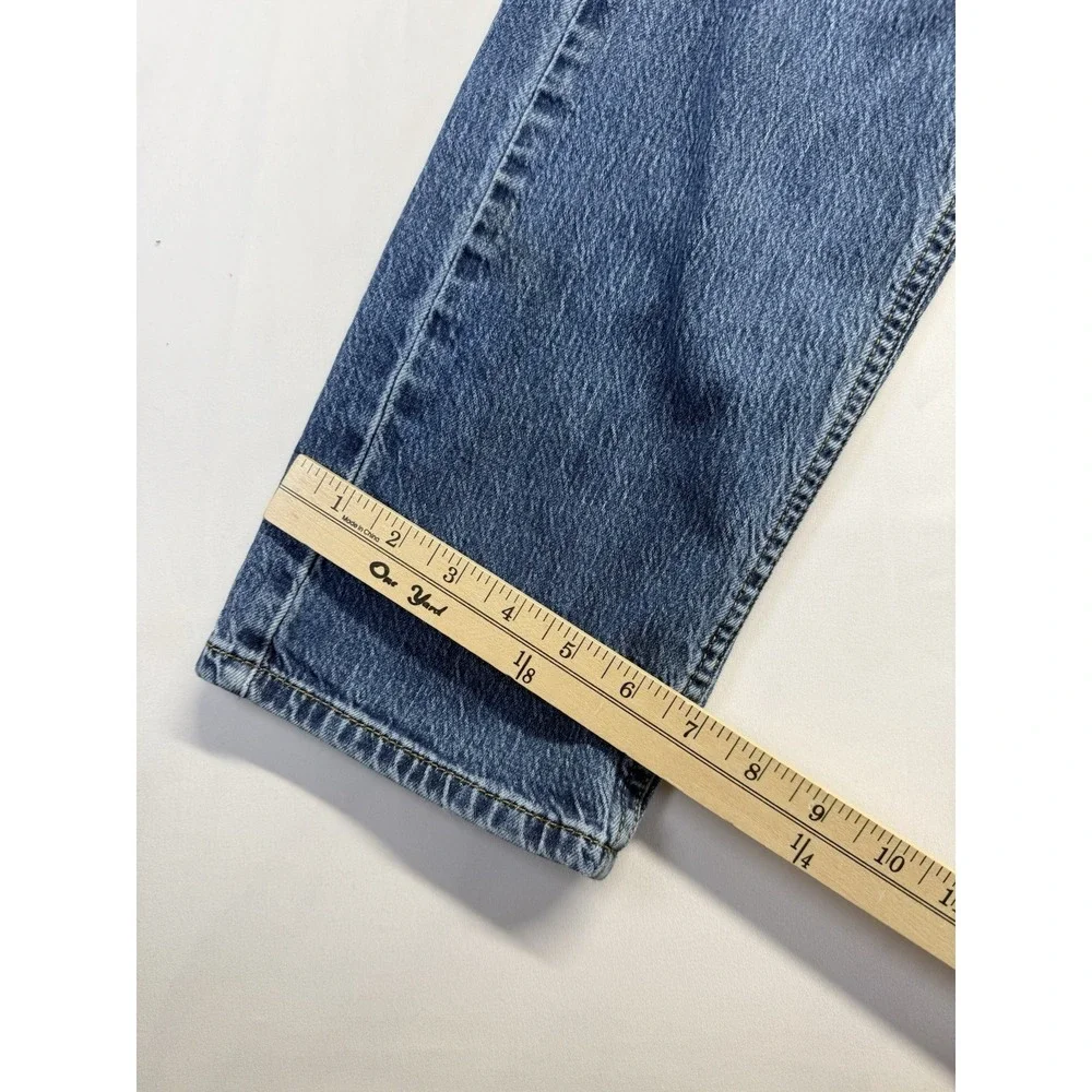 Levi's‎ 505 Jeans 30x32 medium wash Blue Zip Fly Denim Fading Casual